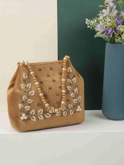 Metro - Womens Gold Potli Inspired Clutch