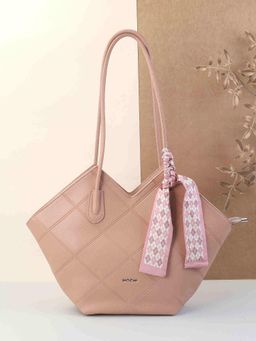 Mochi - Womens Pink Spacious Compartment Faux Leather Shoulder Bag