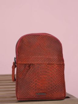 Sassora - Genuine Leather Women Backpack (S)