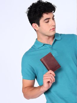 Sassora - Brown Premium Leather RFID Mens Notecase Wallet (M)