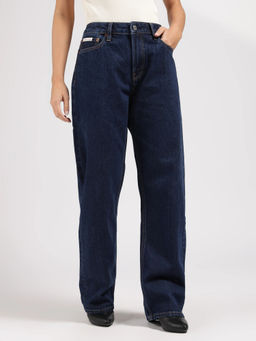 Calvin Klein - Blue Regular Fit Mid Waist Jeans