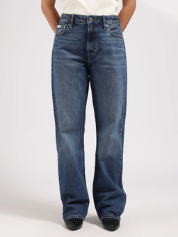 Calvin Klein - Blue Regular Fit High Waist Jeans