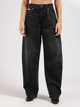 Calvin Klein - Charcoal Relaxed High Waist Jeans