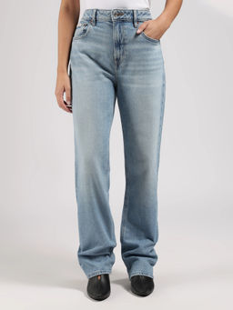 Calvin Klein - Blue Regular Fit High Waist Jeans