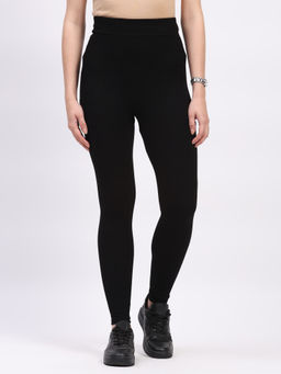 Global Republic - Black Viscose Blend Skinny Fit Ankle Length Legging