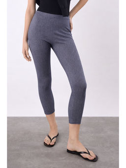 COLOR CAPITAL - Blue Elastic Ankle Skinny Legging