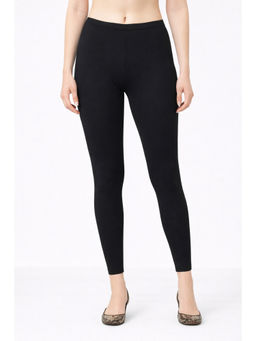 COLOR CAPITAL - Black Elastic Ankle Skinny Legging