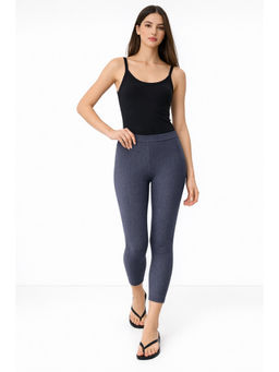 COLOR CAPITAL - Blue Elastic Ankle Skinny Legging