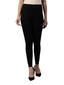 COLOR CAPITAL - Black Elastic Ankle Skinny Legging