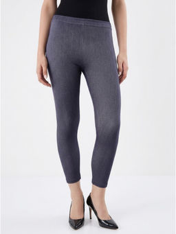 COLOR CAPITAL - Blue Elastic Ankle Skinny Legging