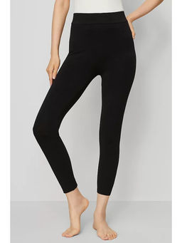 COLOR CAPITAL - Black Elastic Ankle Skinny Legging