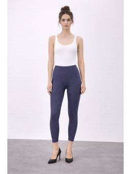 COLOR CAPITAL - Blue Elastic Ankle Skinny Legging