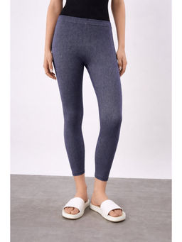 COLOR CAPITAL - Blue Elastic Ankle Skinny Legging