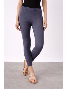 COLOR CAPITAL - Blue Elastic Ankle Skinny Legging