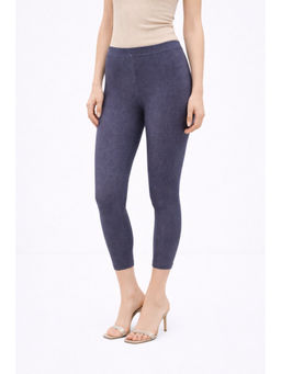 COLOR CAPITAL - Blue Elastic Ankle Skinny Legging