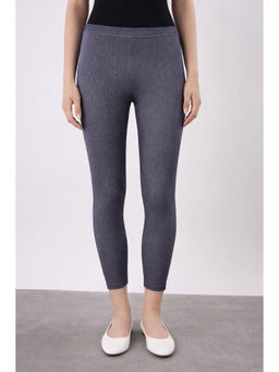 COLOR CAPITAL - Blue Elastic Ankle Skinny Legging