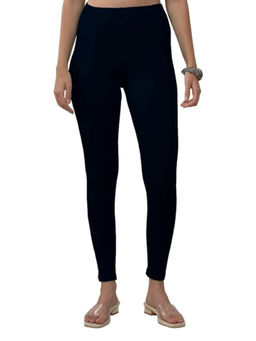 COLOR CAPITAL - Black Elastic Ankle Skinny Legging