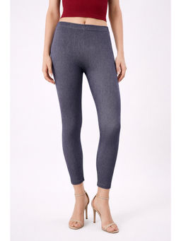 COLOR CAPITAL - Blue Elastic Ankle Skinny Legging