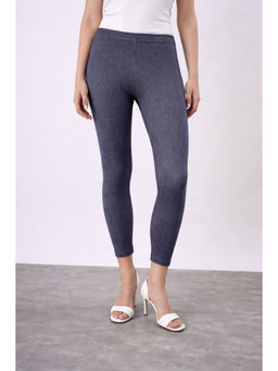 COLOR CAPITAL - Blue Elastic Ankle Skinny Legging