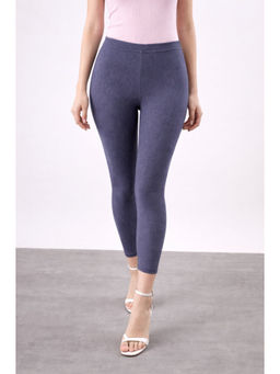 COLOR CAPITAL - Blue Elastic Ankle Skinny Legging