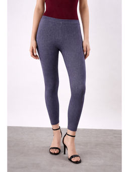 COLOR CAPITAL - Blue Elastic Ankle Skinny Legging