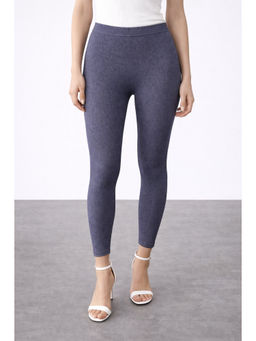 COLOR CAPITAL - Blue Elastic Ankle Skinny Legging