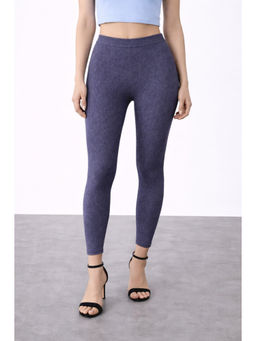 COLOR CAPITAL - Blue Elastic Ankle Skinny Legging
