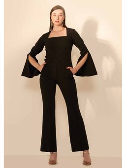 AMOSHI - Black Solid/Plain Bella Co-Ord (Set of 2)