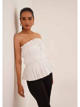 AMOSHI - White Solid/Plain Cher Top