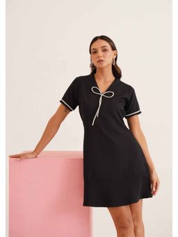 AMOSHI - Black Embellished/Sequined Dolce Dress