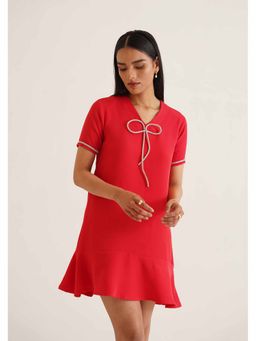 AMOSHI - Red Embellished/Sequined Dolce Dress