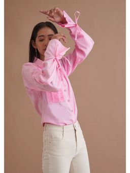 AMOSHI - Pink Solid/Plain Five Shirt