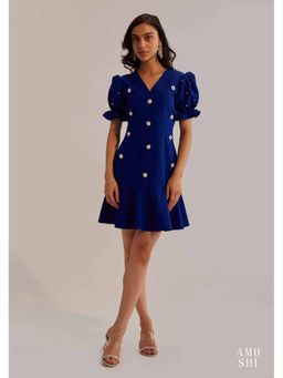 AMOSHI - Blue Embellished/Sequined Fiona Dress