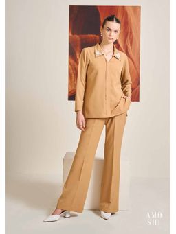 AMOSHI - Tan Embellished/Sequined Perry Top with Belt (Set of 2)