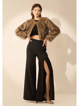 AMOSHI - Black Solid/Plain Sutton Pant