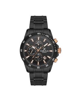 Daniel Klein Exclusive - Stainless Steel Analogue Black Dial Men's Watch-DK.1.13529-5