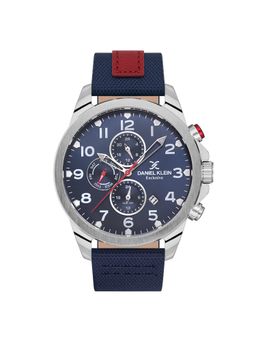 Daniel Klein Exclusive - Leather Analogue Blue Dial Men's Watch-DK.1.13538-2