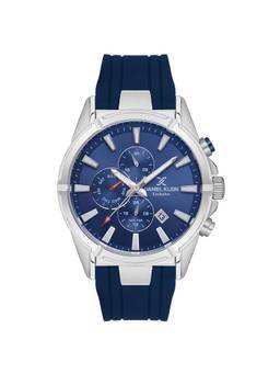 Daniel Klein Exclusive - Silicone Analogue Blue Dial Men's Watch-DK.1.13558-2
