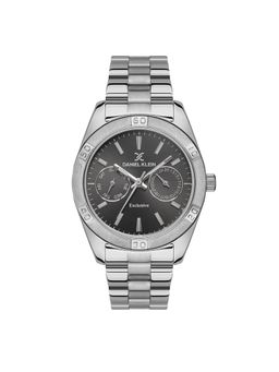 Daniel Klein Exclusive - Stainless Steel Analogue Black Dial Women's Watch-DK.1.13568-2