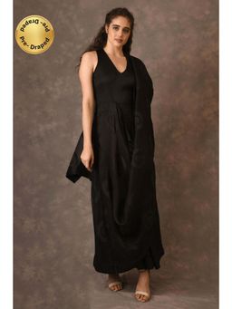 Naina Arunima - Black Drape Saree
