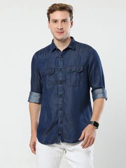 VUDU - Dark Indigo Denim Shirt