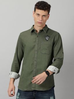 VUDU - Olive Denim Shirt