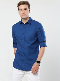 VUDU - Linen Royal Blue Shirt