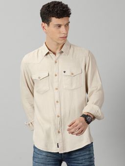 VUDU - Cozy Beige Classic Shirt