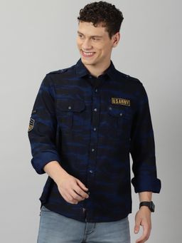 VUDU - Navy Camouflage Shirt