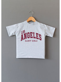 The Lion and the Fish - Angeles Cloudy Girls Grey T-Shirt