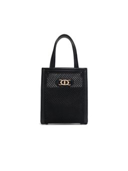 Aldo - Adelia Black Womens Handbag with Pouch (Set Of 2)