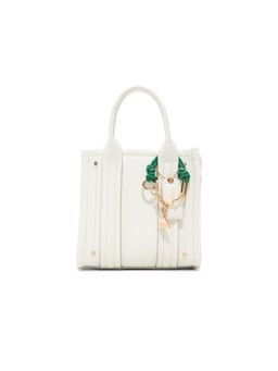 Aldo - Adorie White Womens Satchel Bag with Detachable Strap