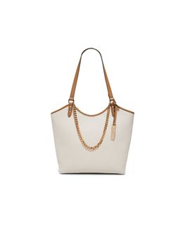 Aldo - Ybelihar White Womens Shoulder Bag with Pouch and Keychain (Set Of 2)