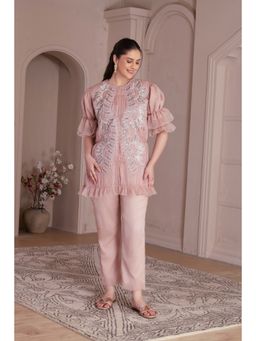 House of Tushaom - Dusty Rose Pink Sequin Co-Ord Set